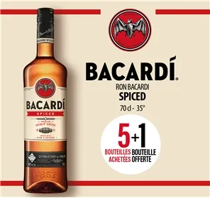 5+1 BACARDI SPICED 70CL