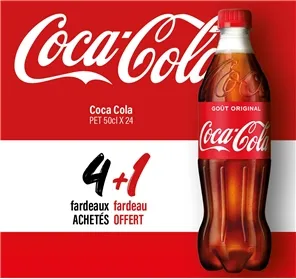 4+1 COCA COLA  PET 50cl X 24
