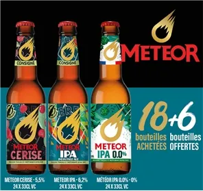 18+6 BOUTEILLES OFFERTES SELECTION METEOR 33CLVC
