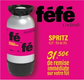 31,50€ REMISE FEFE SPRITZ FÛT 20L 