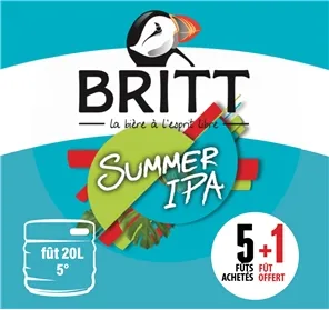 BRITT SUMMER IPA  5+1 FÛT20L