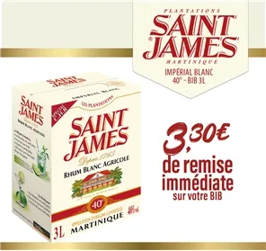 3.3€ DE REMISE BIB ST JAMES