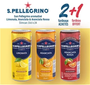 2+1 CAN SAN PELLEGRINO ARANCIATA ROSSA  ET LIMONATA