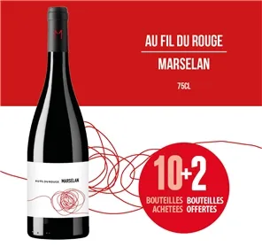 10+2 BOUTEILLES AU FIL DU ROUGE 75