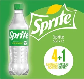 4+1 SPRITE PET 50cl x 12