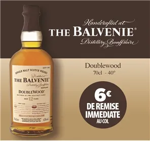 6€ REMISE THE BALVENIE DOUBLEWOOD
