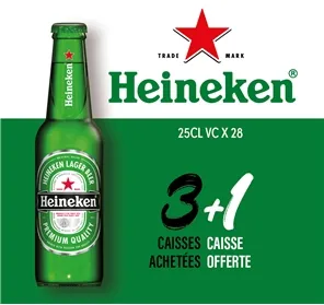 3+1 HEINEKEN 25cl VC 