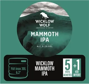WICKLOW MAMMOTH IPA 5+1 FÛT OFFERT 