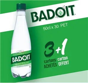 3+1 BADOIT VERTE 50cl PET