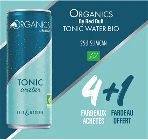 4+1 ORGANICS TONIC WATER BIO 25CL SLIMCAN