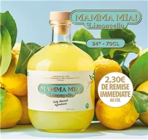 2,30€ REMISE AU COL SUR LIMONCELLO MAMMA MIA 