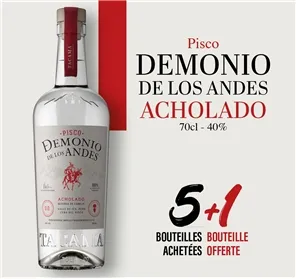 5+1 PISCO DEMONIO 40% 70CL
