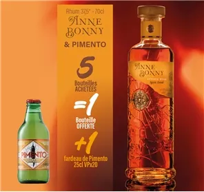5+1 RHUM ANNE BONNY + 1 PIMENTO