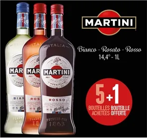 5+1 MARTINI BIANCO-ROSATO-ROSSO 1L 