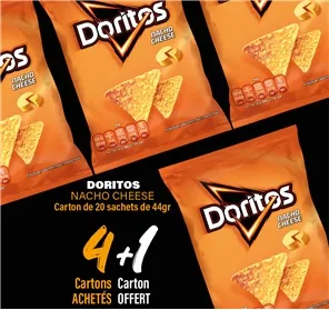 4+1 CARTON DORITOS NACHO CHEESE 