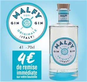 4€ REMISE GIN MALFY ORIGINALE
