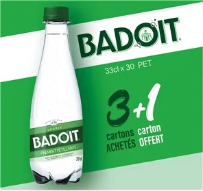 3+1 BADOIT VERTE 33cl PET