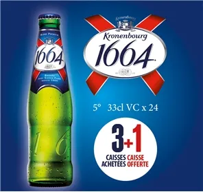 3+1 BIERE 1664 33CL VC 