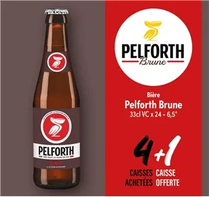 4+1 PELFORTH BRUNE 33cl VC