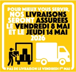 CALENDRIER DE VOS LIVRAISONS EN MAI