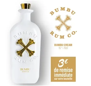 3 EUROS REMISE BUMBU CREAM 15° 70CL