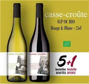 5+1 CASSE-CROÛTE RGE ET BLANC