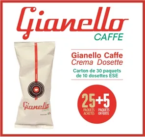 25+5 GIANELLO CAFFE CREMA DOSETTES 