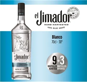 9+3 TEQUILA El JIMADOR BLANCO