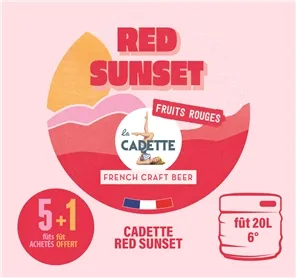 5+1 CADETTE RED SUNSET  FÛT 20L 6°