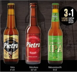 3+1 PIETRA / CORSICAN ET ROSSA 33cl VP 