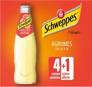 4+1 SCHWEPPES AGRUMES 25cl VC