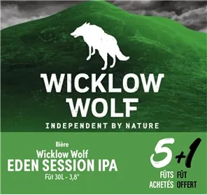 WICKLOW EDEN SESSION IPA  5+1 FÛT OFFERT 