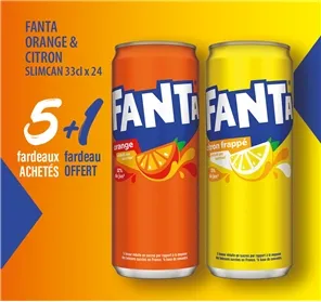 5+1 SLIMCAN FANTA ORANGE ET CITRON