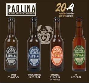 20+4 BOUTEILLES GAMME PAOLINA 33CL VP