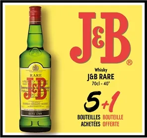 5+1 WHISKY J&B 70CL 
