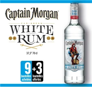 9+3 CAPTAIN MORGAN WHITE 70CL