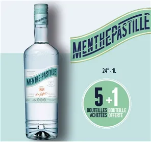 5+1 LIQUEUR MENTHE PASTLLLE GIFFARD 