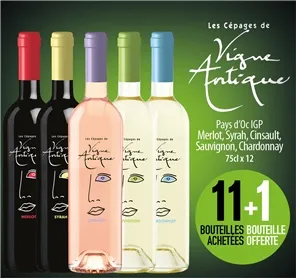 11+1 GAMME VIGNE ANTIQUE PAYS OC IGP