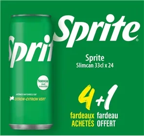 4+1 SPRITE SLIMCAN