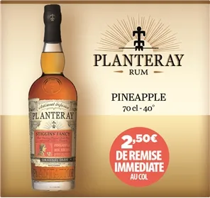 2,5€ REMISE RHUM PLANTERAY  PINEAPPLE
